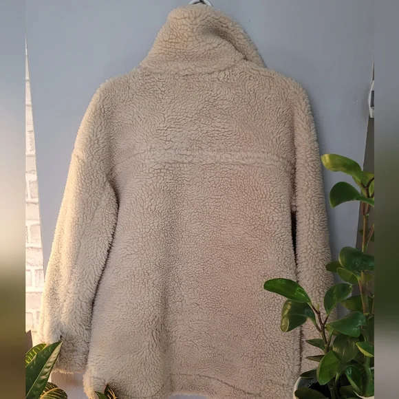 Mango 3 button sherpa jacket - Picture 9 of 11